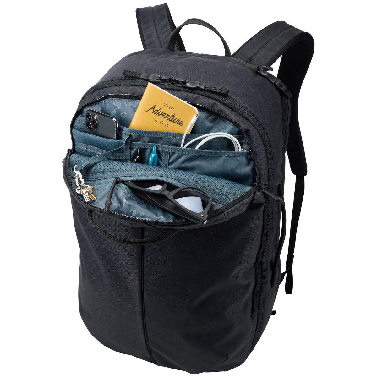 Thule Aion Travel Backpack 40L in Black — interior view 2