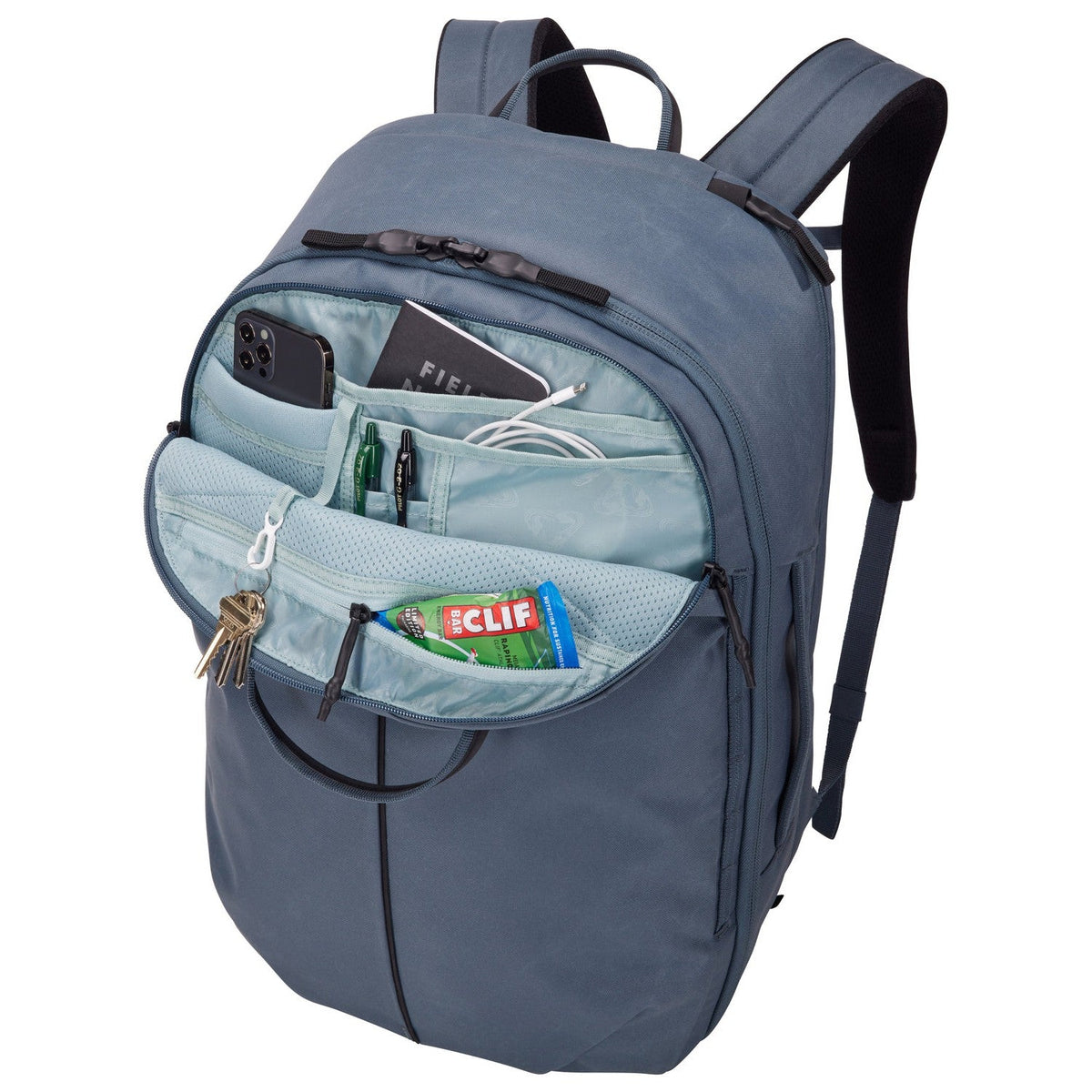 Thule Aion Travel Backpack 40L in Dark Slate — interior view 3