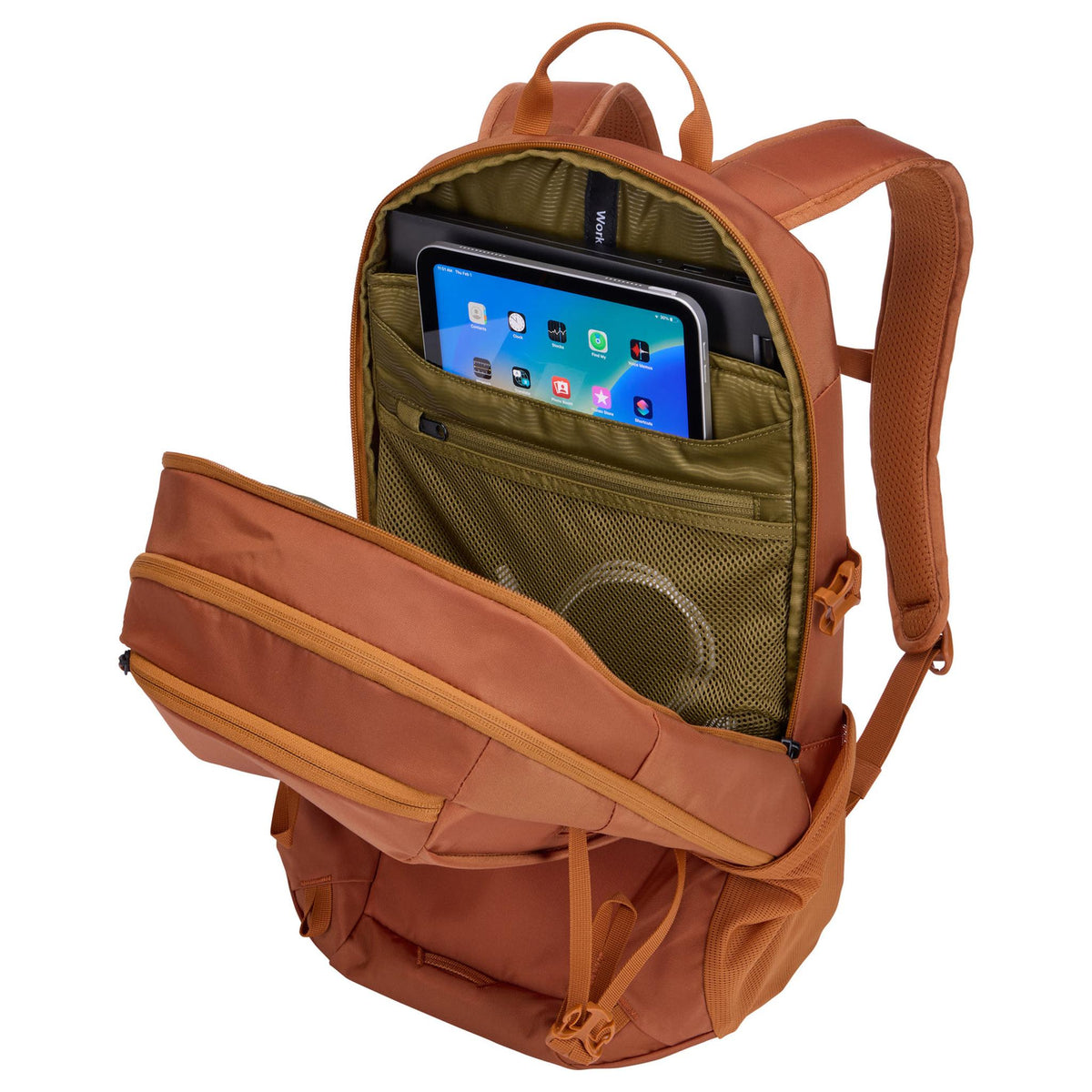 Thule EnRoute Backpack 23L in Natural Orange — interior view