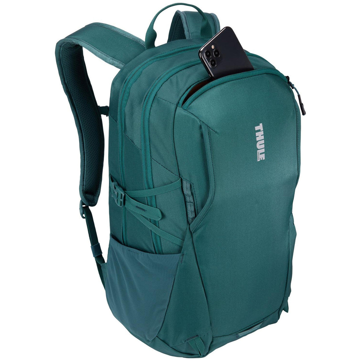 Thule EnRoute Backpack 23L in Mallard Green — angle view 2
