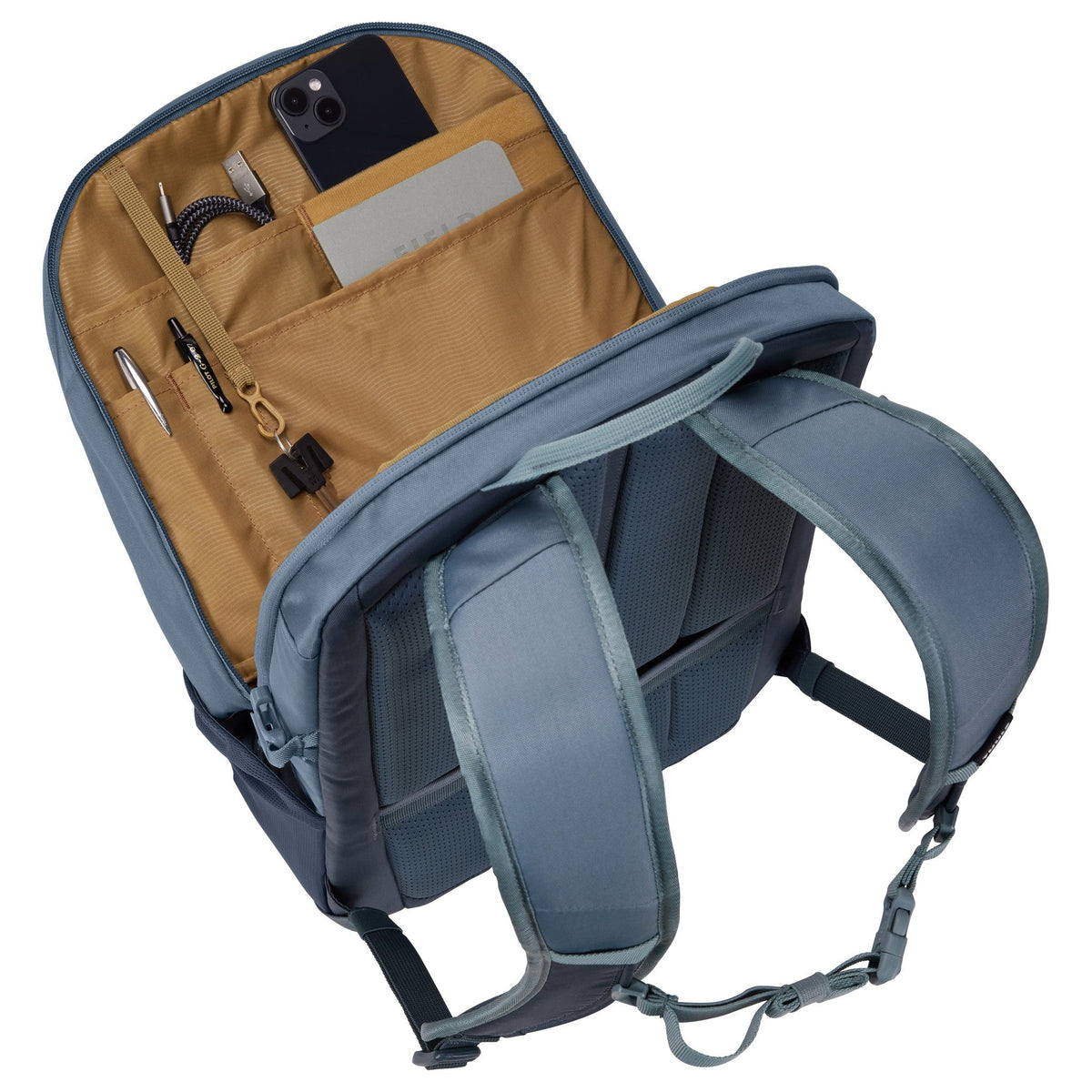 Thule EnRoute Backpack 23L in Pound Gray Dark Slate — interior view 2