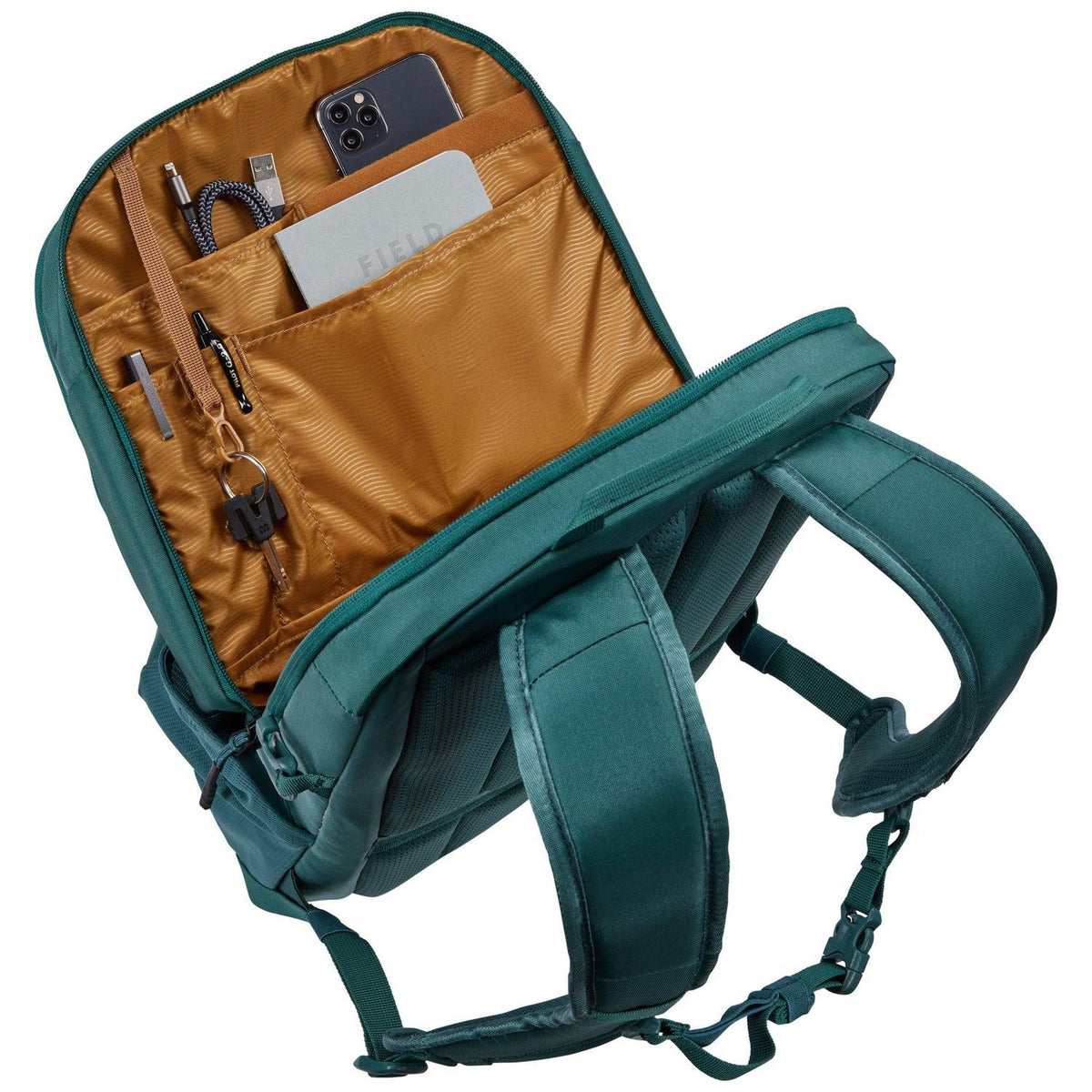Thule EnRoute Backpack 23L in Mallard Green — interior view 3