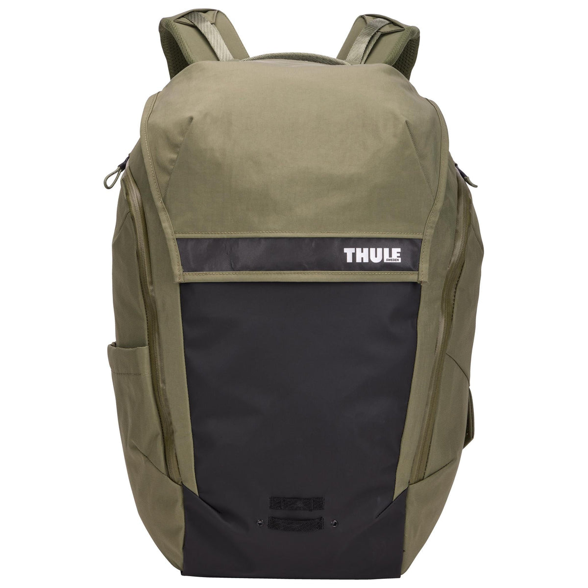 Thule Paramount Bike Commute Backpack 28L in Soft Green — angle view 2