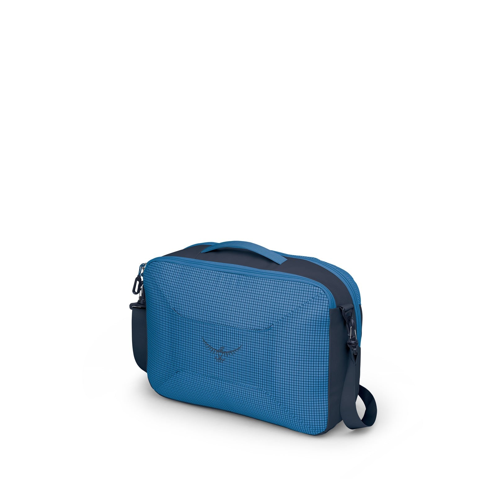 Osprey Transporter Carry-On Boarding Bag 23.5L in Blue Flame / Nocturnal Blue — angle view 4
