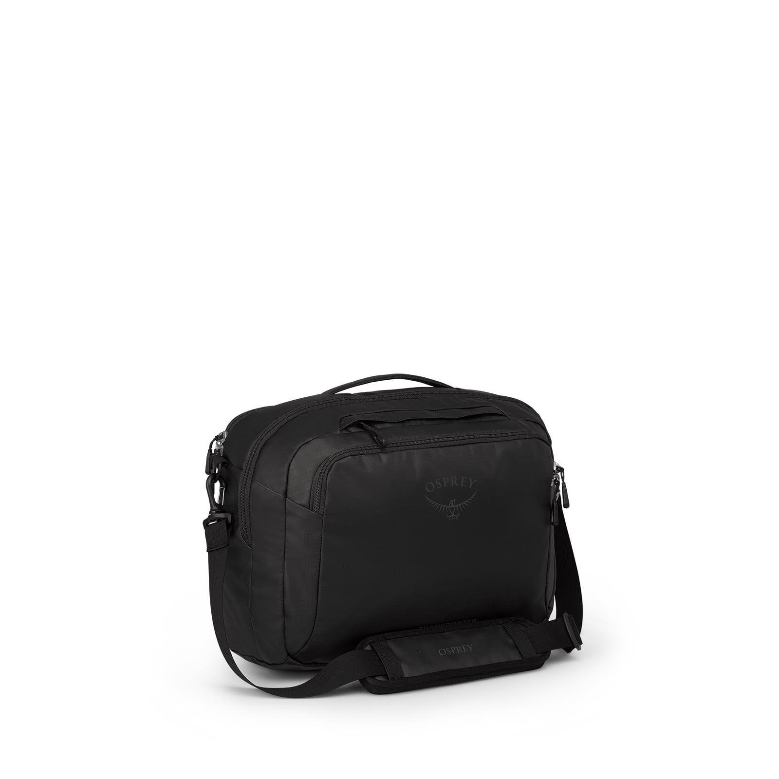 Osprey Transporter Carry-On Boarding Bag 23.5L in Raven Black Black — angle view 2