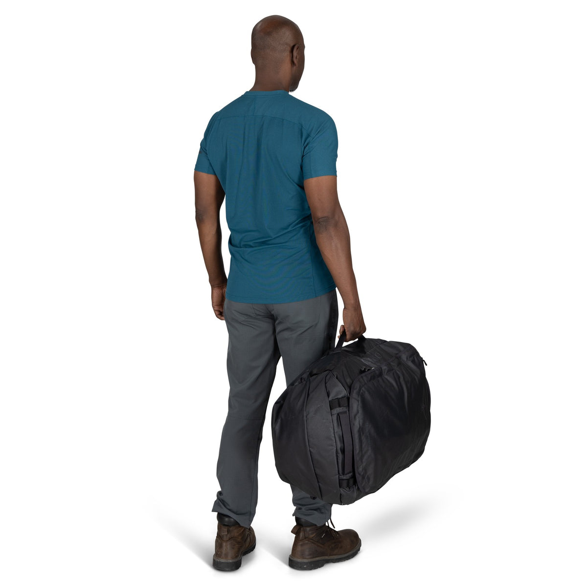 Osprey Transporter 65L Expedition Duffel in Raven Black Black — lifestyle 2