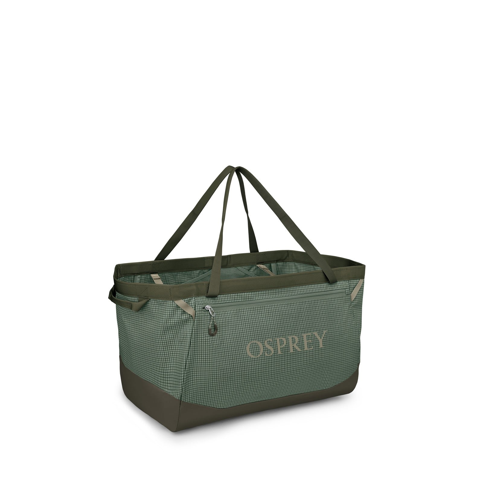 Osprey Transporter Gear Tote 60L in Pine Leaf/Earl Grey — angle view 2