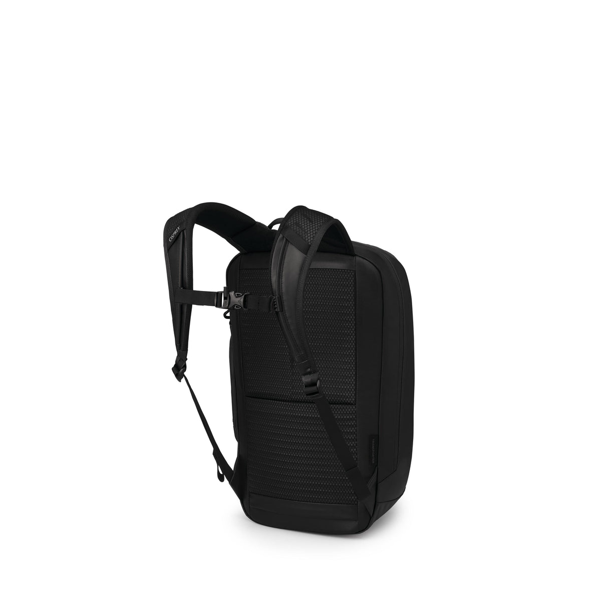 Osprey Transporter Panel Loader Backpack 20L in Raven Black — back view