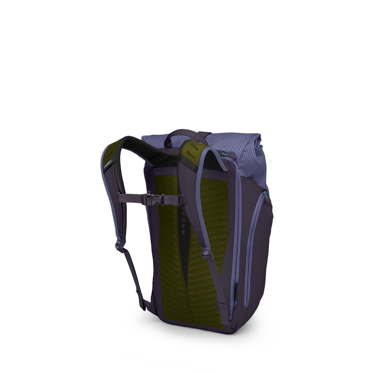 Osprey Transporter Roll Top Pack 25L in Euphoria Purple/Purple Ink — back view
