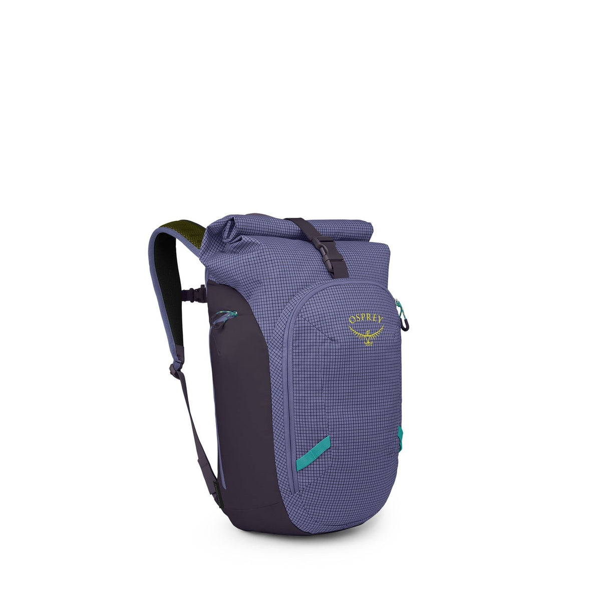 Osprey Transporter Roll Top Pack 25L in Euphoria Purple/Purple Ink — front view