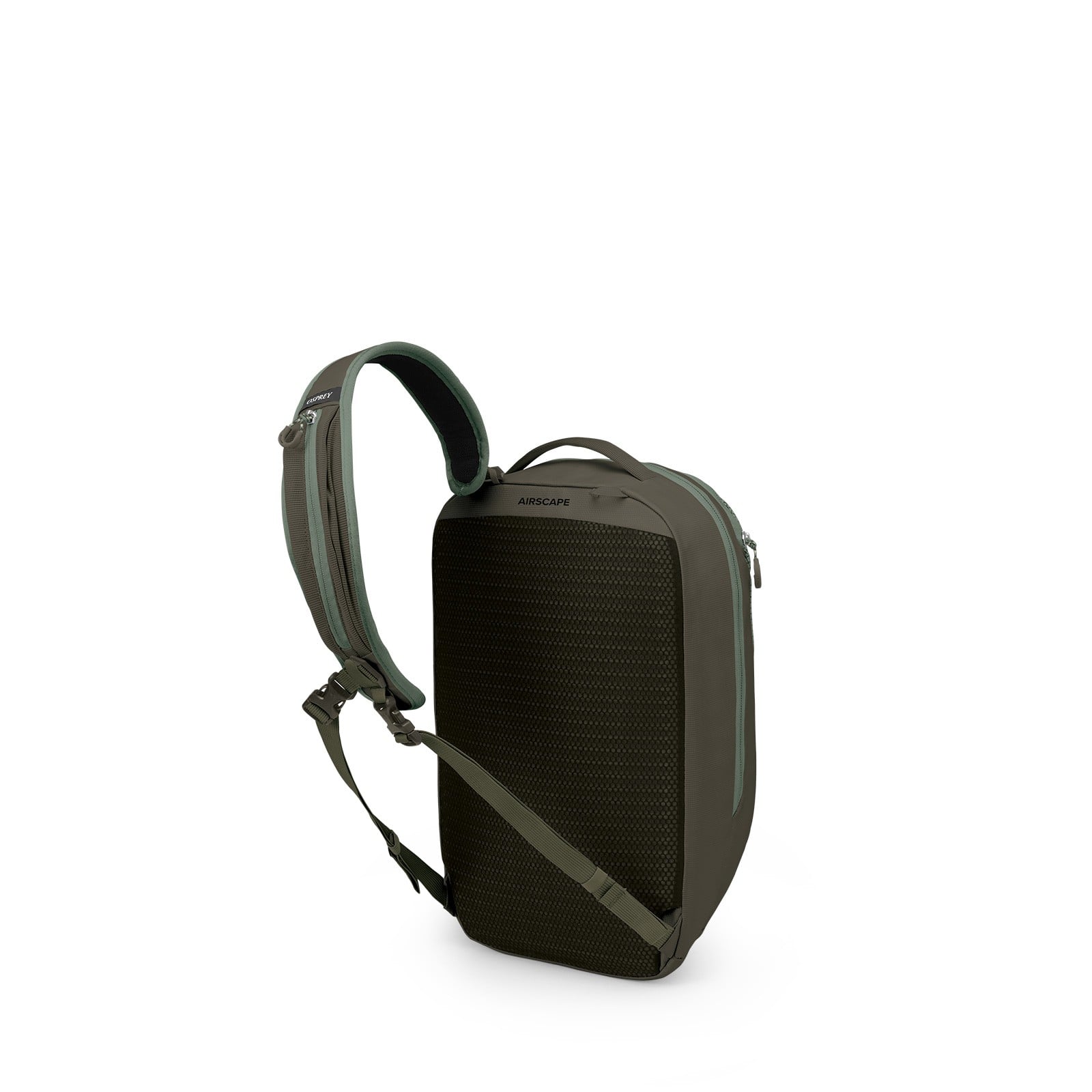 Osprey Transporter Sling 13L in Pine Leaf Green — angle view 4