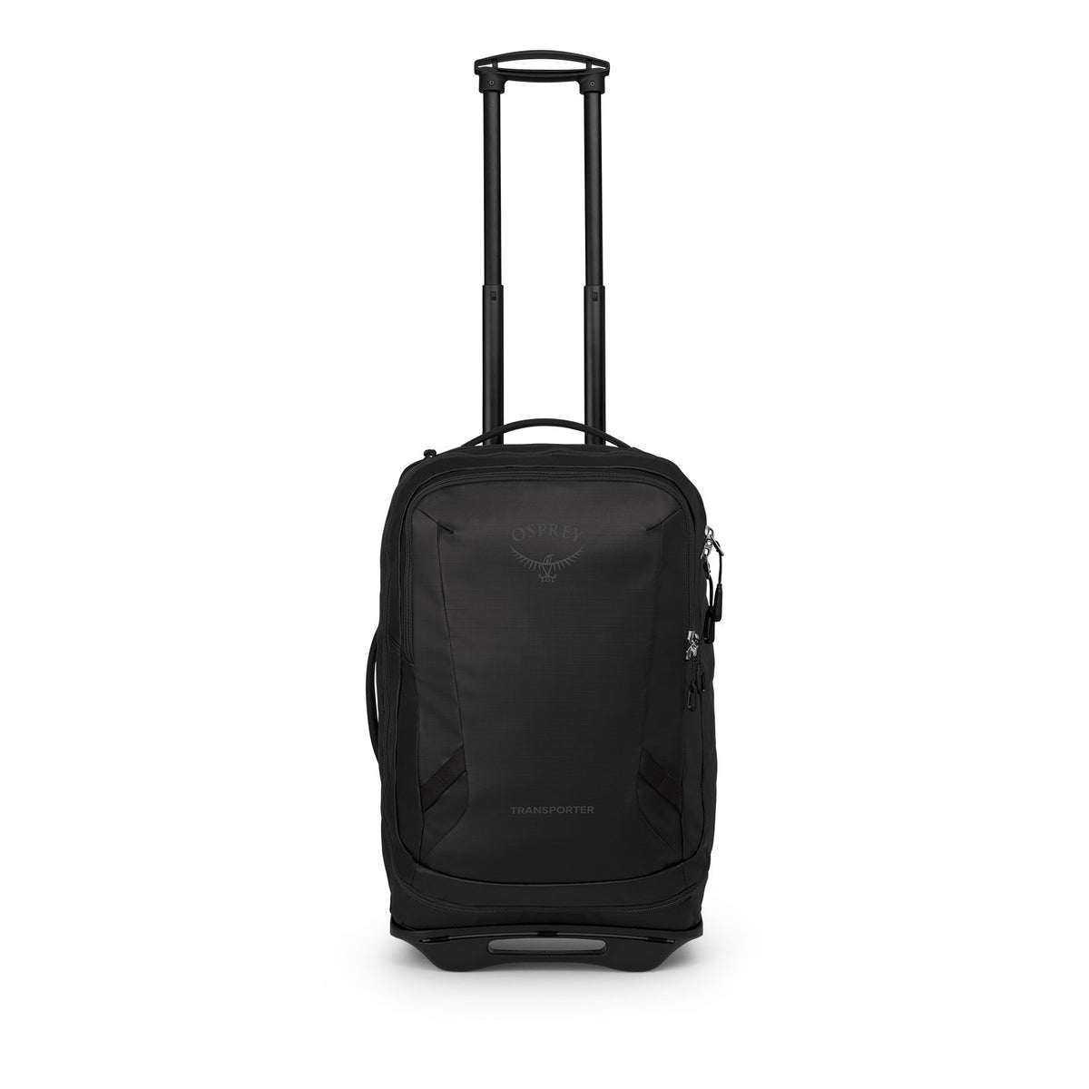 Osprey Transporter Wheeled Duffel 38L-Carry On in Raven Black Black — angle view 2