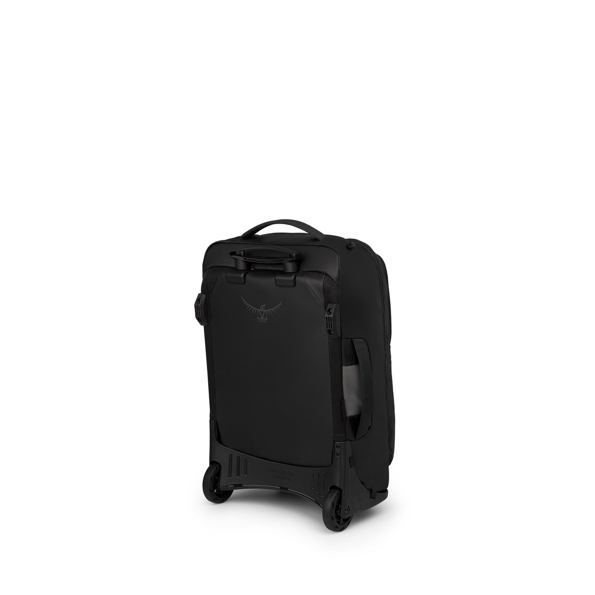 Osprey Transporter Wheeled Duffel 38L-Carry On in Raven Black Black — back view