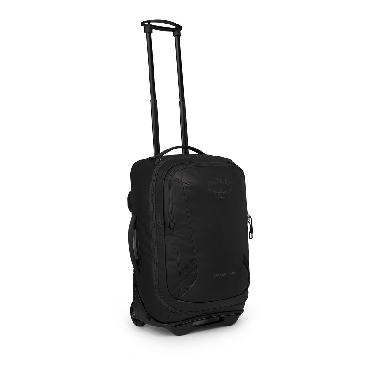 Osprey Transporter Wheeled Duffel 38L-Carry On in Raven Black Black — front view