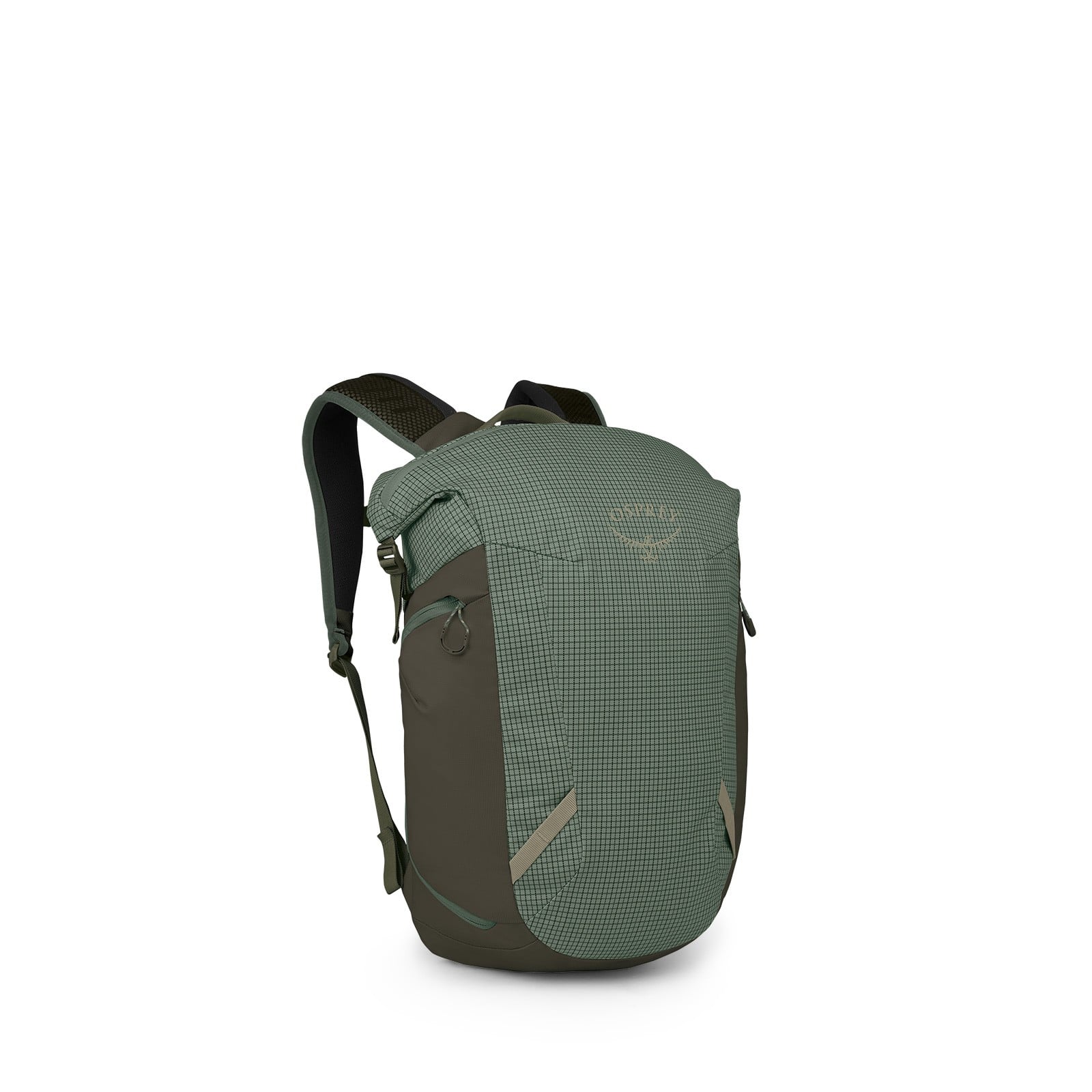 Osprey Transporter Zinch Backpack 22L in Pine Leaf/Earl Grey — angle view 2