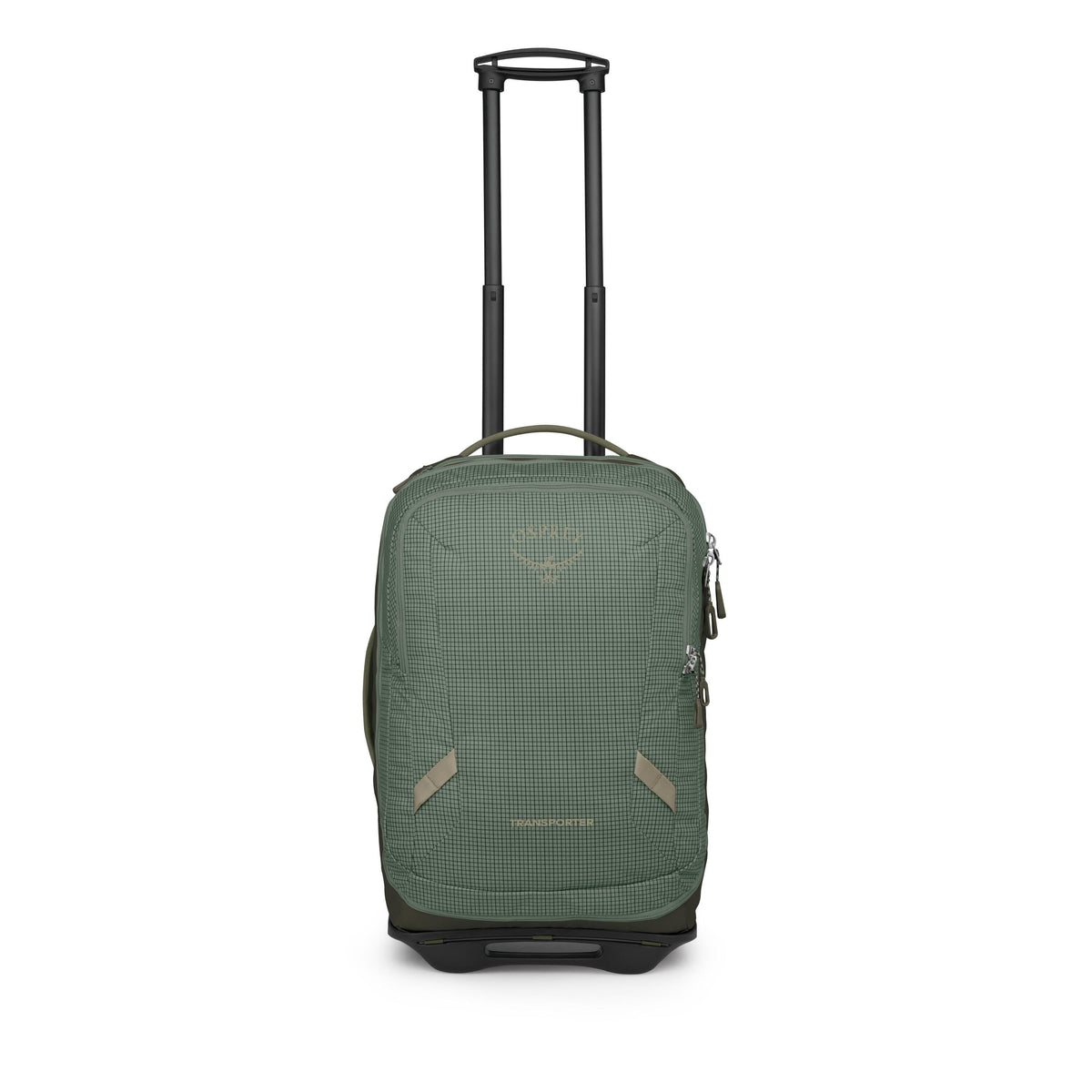 Osprey Transporter Wheeled Duffel 38L-Carry On in Pine Leaf Green — angle view 2