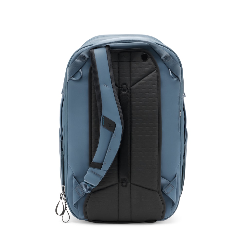 Peak Design Travel Backpack 30L in Ocean — back view
