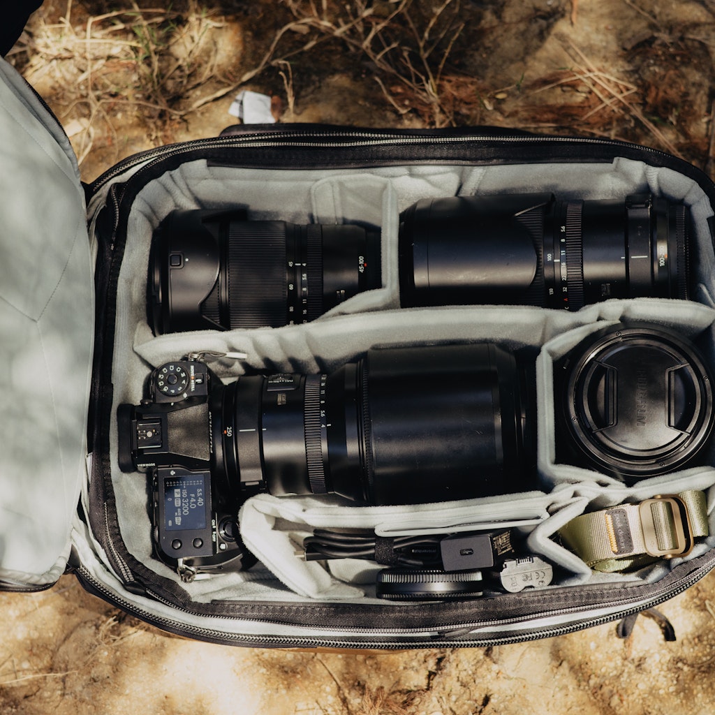 Peak Design Travel Backpack 30L in Coyote — interior view 3