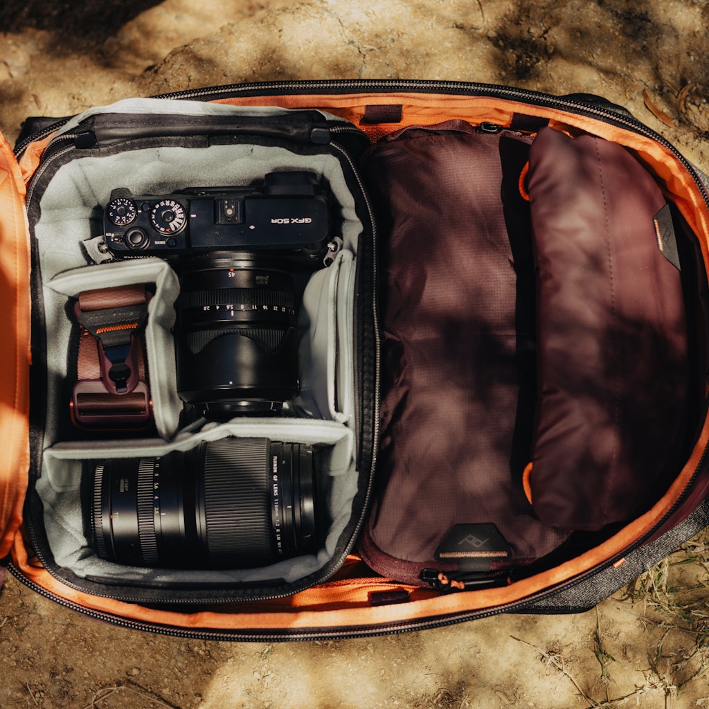 Peak Design Travel Backpack 30L in Eclipse — interior view 4