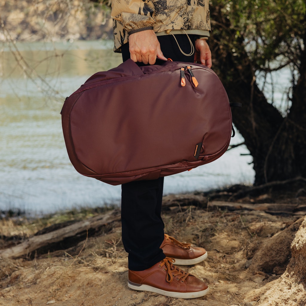 Peak Design Travel Backpack 30L in Eclipse — lifestyle 2
