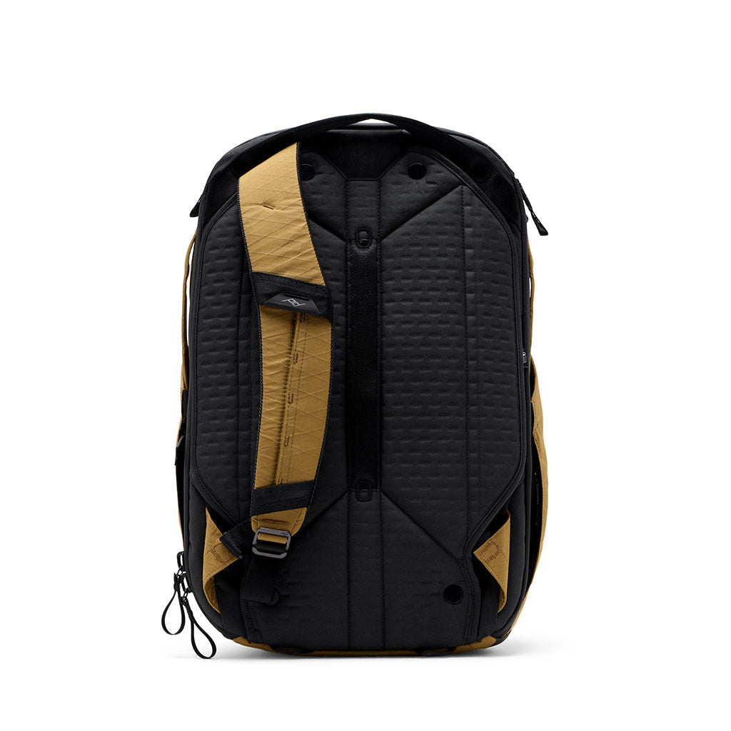 Peak Design Travel Backpack 45L in Coyote — back view