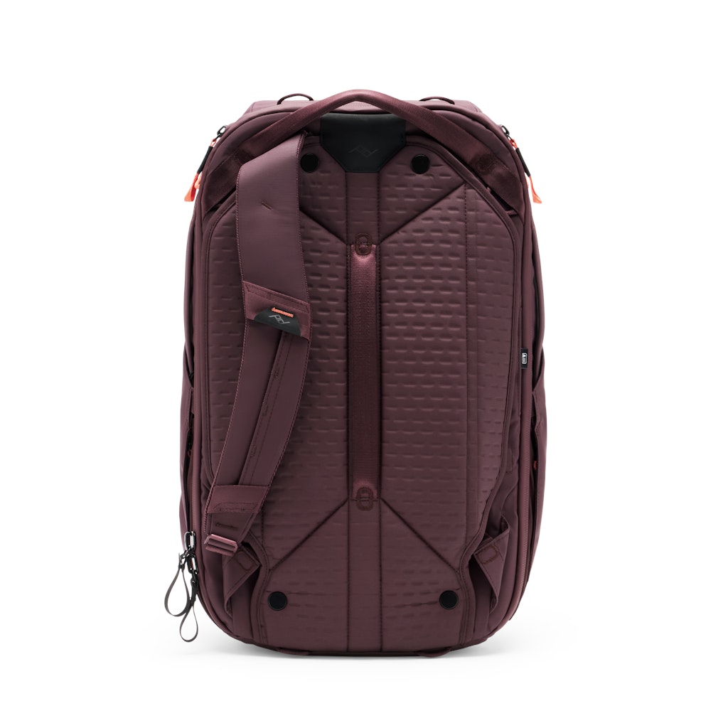 Peak Design Travel Backpack 45L in Eclipse — back view