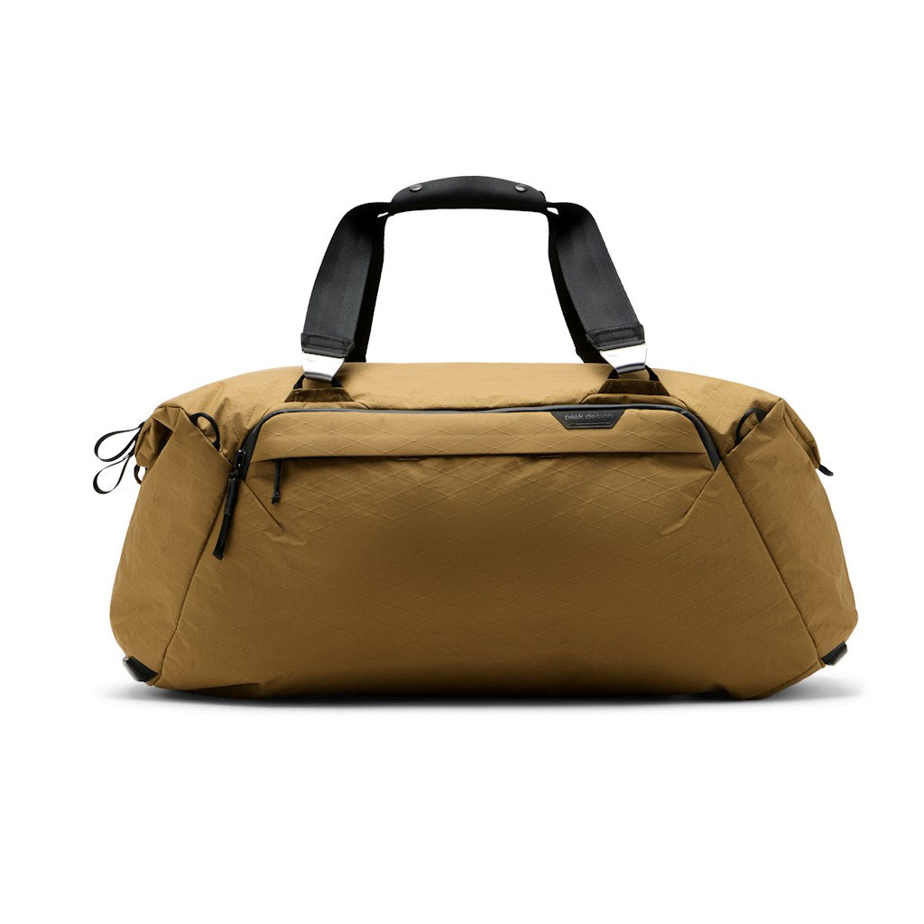 Peak Design Travel Duffel 50L in Coyote — front view # color_Coyote