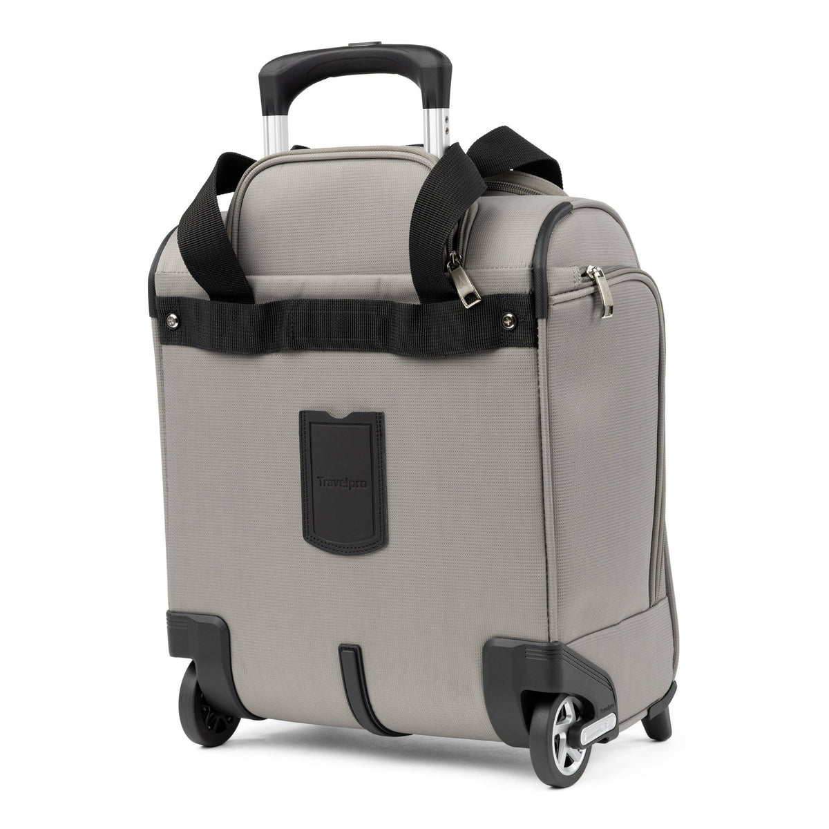 Travelpro Maxlite 5 Carry-On Rolling Underseat Bag in Champagne — back view