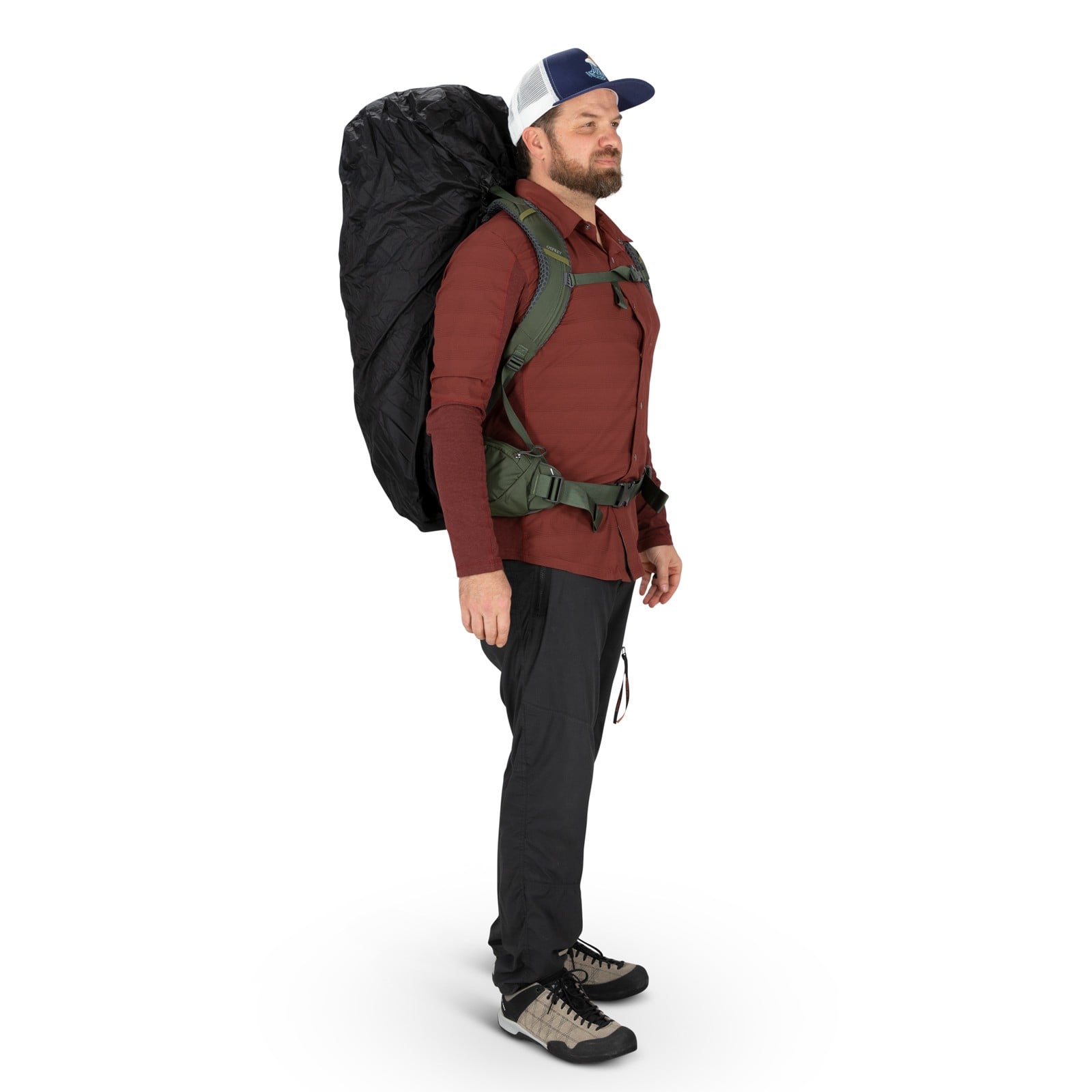 Osprey Ultralight Raincover Large in Black — lifestyle