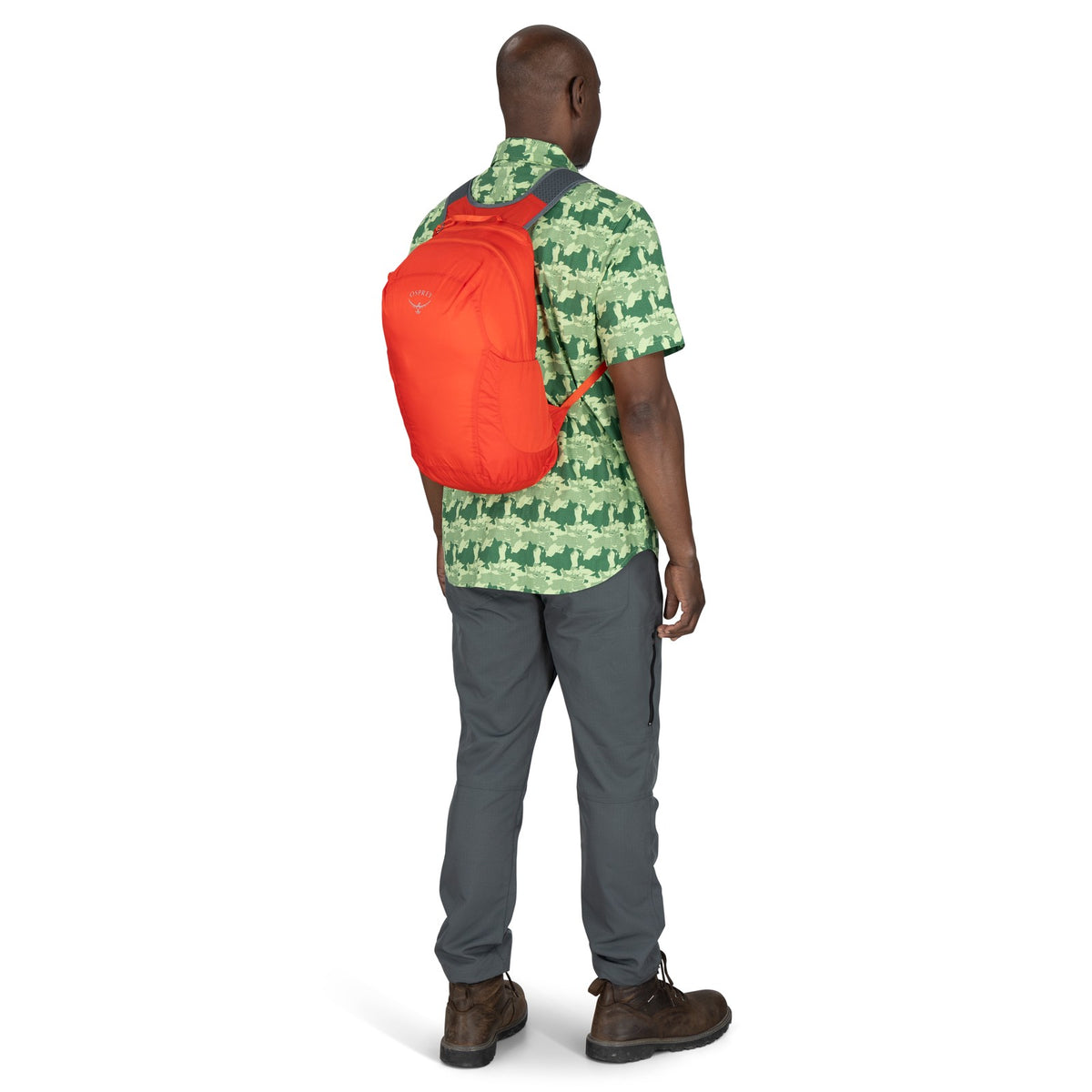 Osprey Ultralight Stuff Pack in Mars Orange — angle view 2