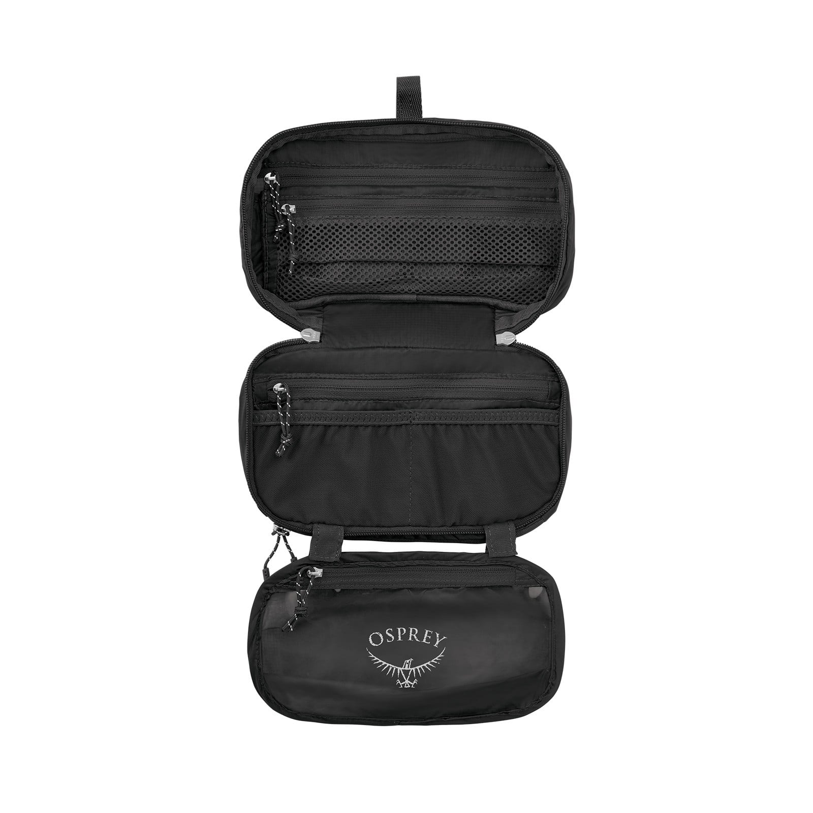 Osprey Ultralight Zip Organizer in Black — angle view 2