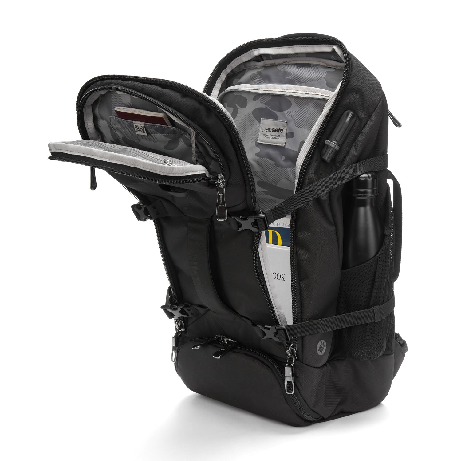 Pacsafe EXP35 Anti-Theft Travel Backpack - Black