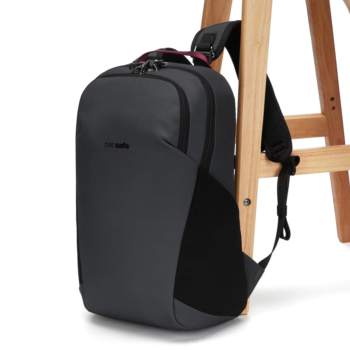 Pacsafe Vibe 20L Anti-Theft Backpack in Slate — lifestyle