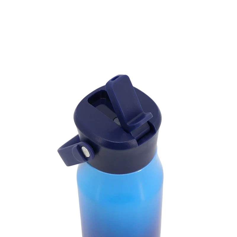 J World Flowee 14oz Insulated Water Bottle in Blue Gradient — detail view # color_Blue Gradient