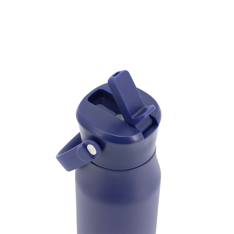 J World Flowee 14oz Insulated Water Bottle in Navy — detail view # color_Navy
