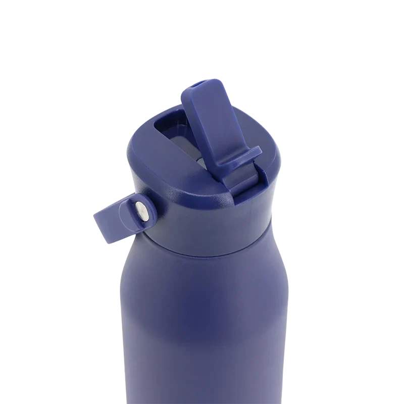 J World Flowee 22oz Insulated Water Bottle in Navy — detail view # color_Navy