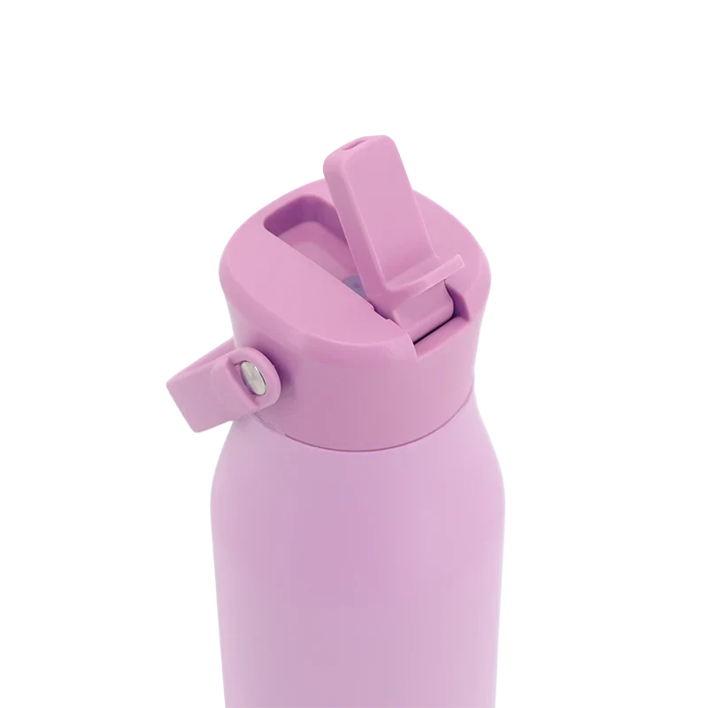 J World Flowee 22oz Insulated Water Bottle in Pink — detail view # color_Pink