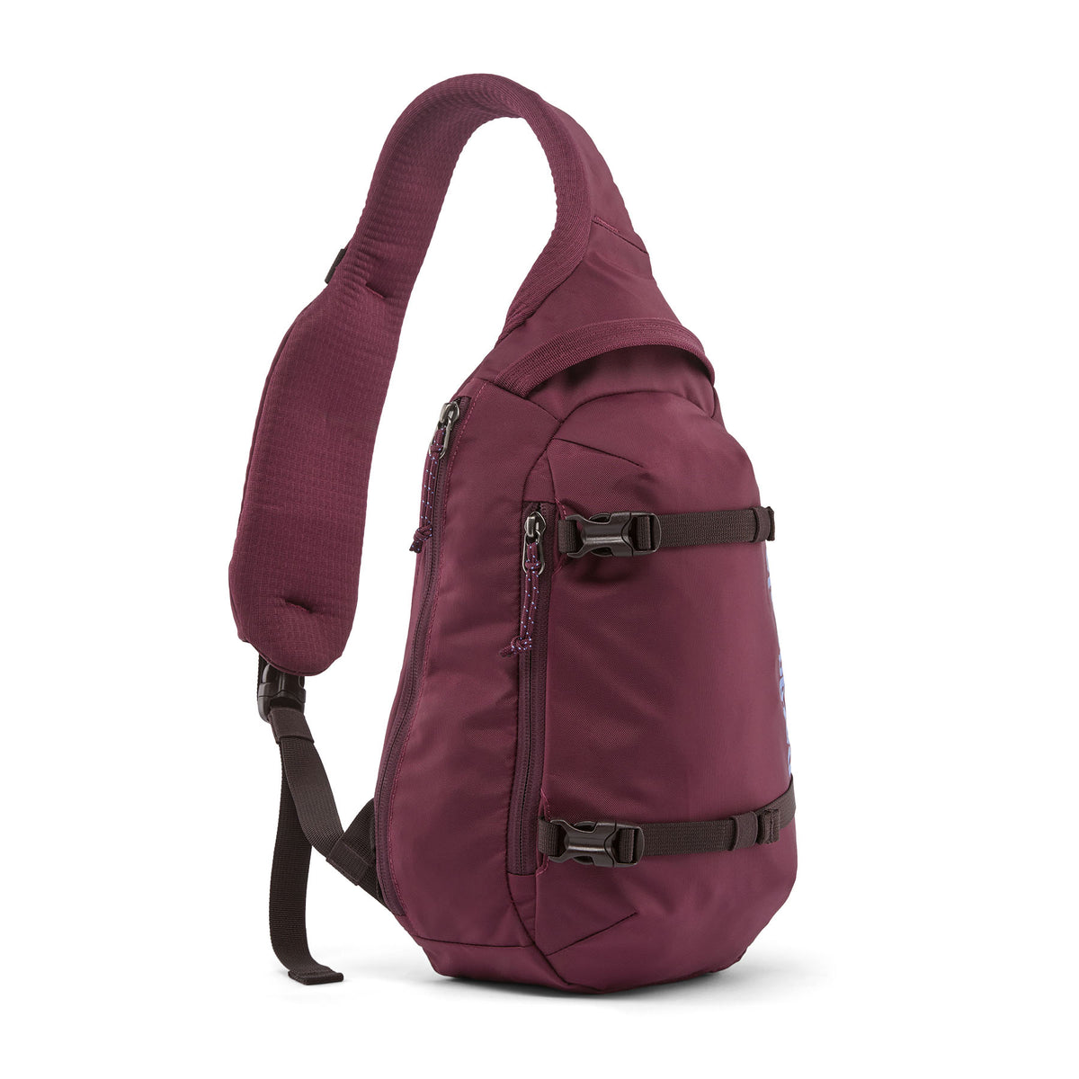 Patagonia Atom Sling Bag 8L in Berry Fig — front view # color_Berry Fig