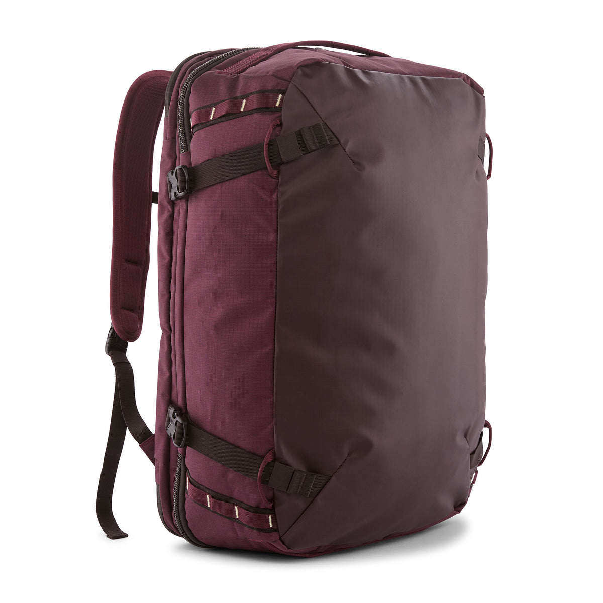Patagonia Black Hole MLC Pack 45L in Berry Fig — front view # color_Berry Fig
