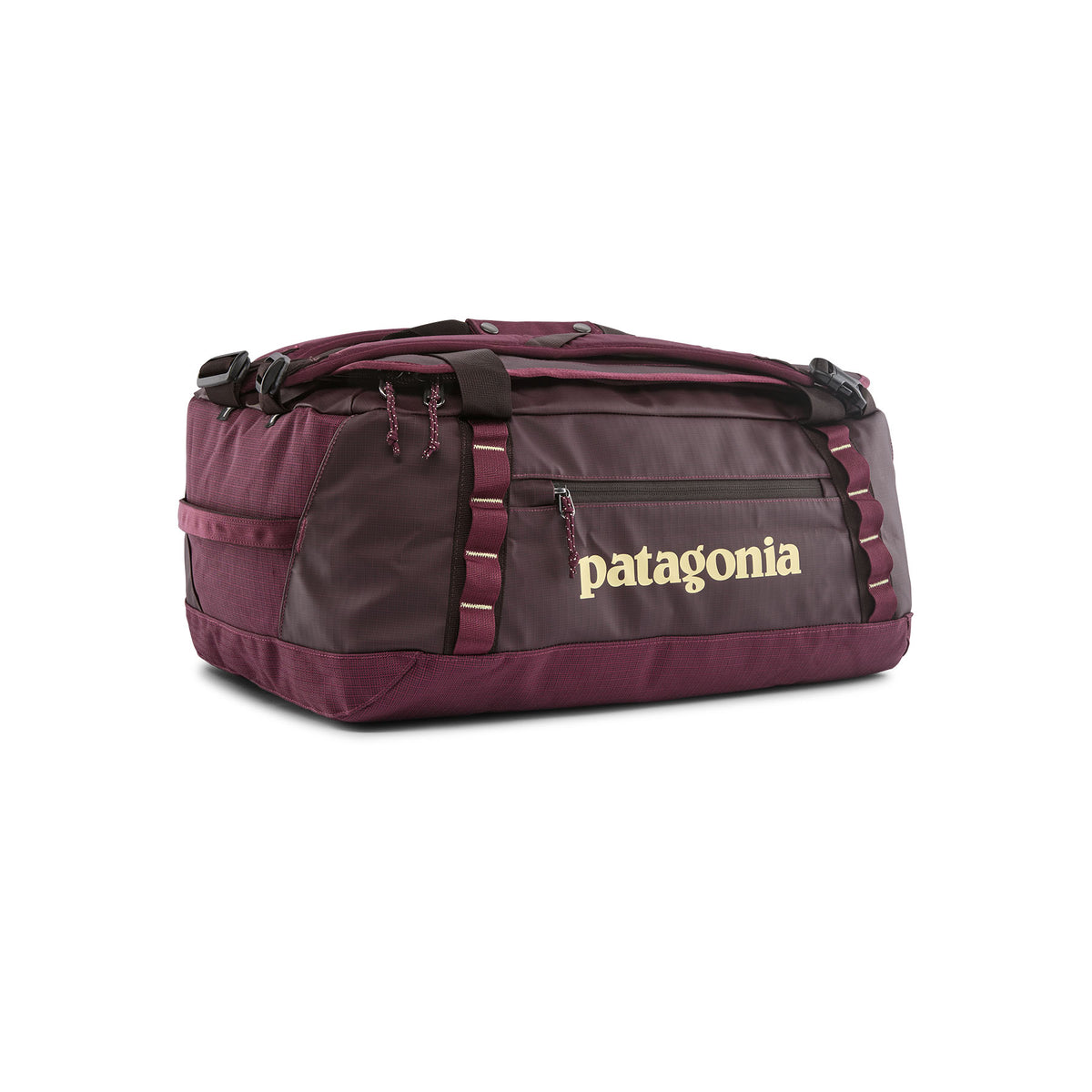 Patagonia Black Hole Duffel 40L in Berry Fig — front view # color_Berry Fig