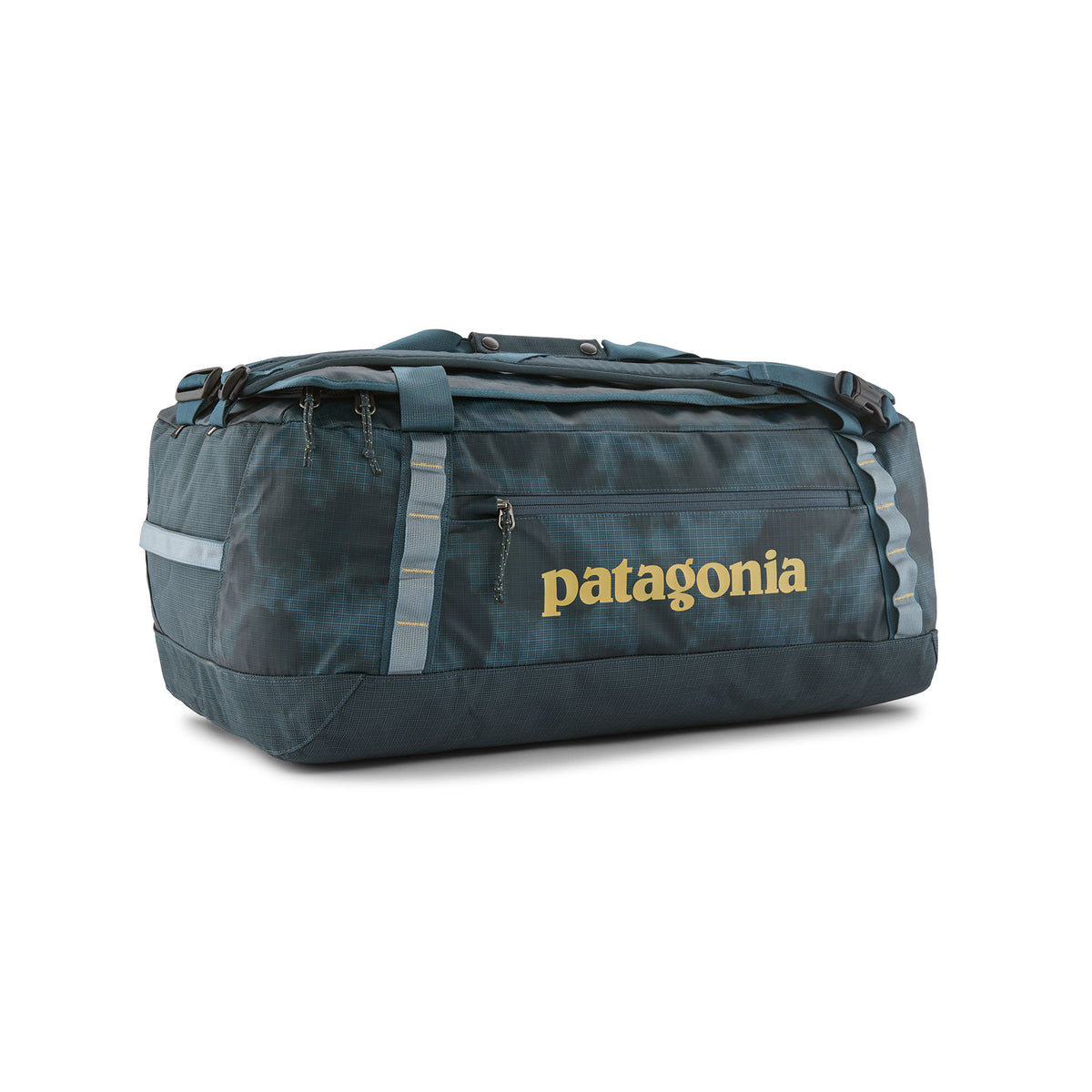 Patagonia Black Hole Duffel 55L in Sastrugi: Summit Blue — front view # color_Sastrugi: Summit Blue