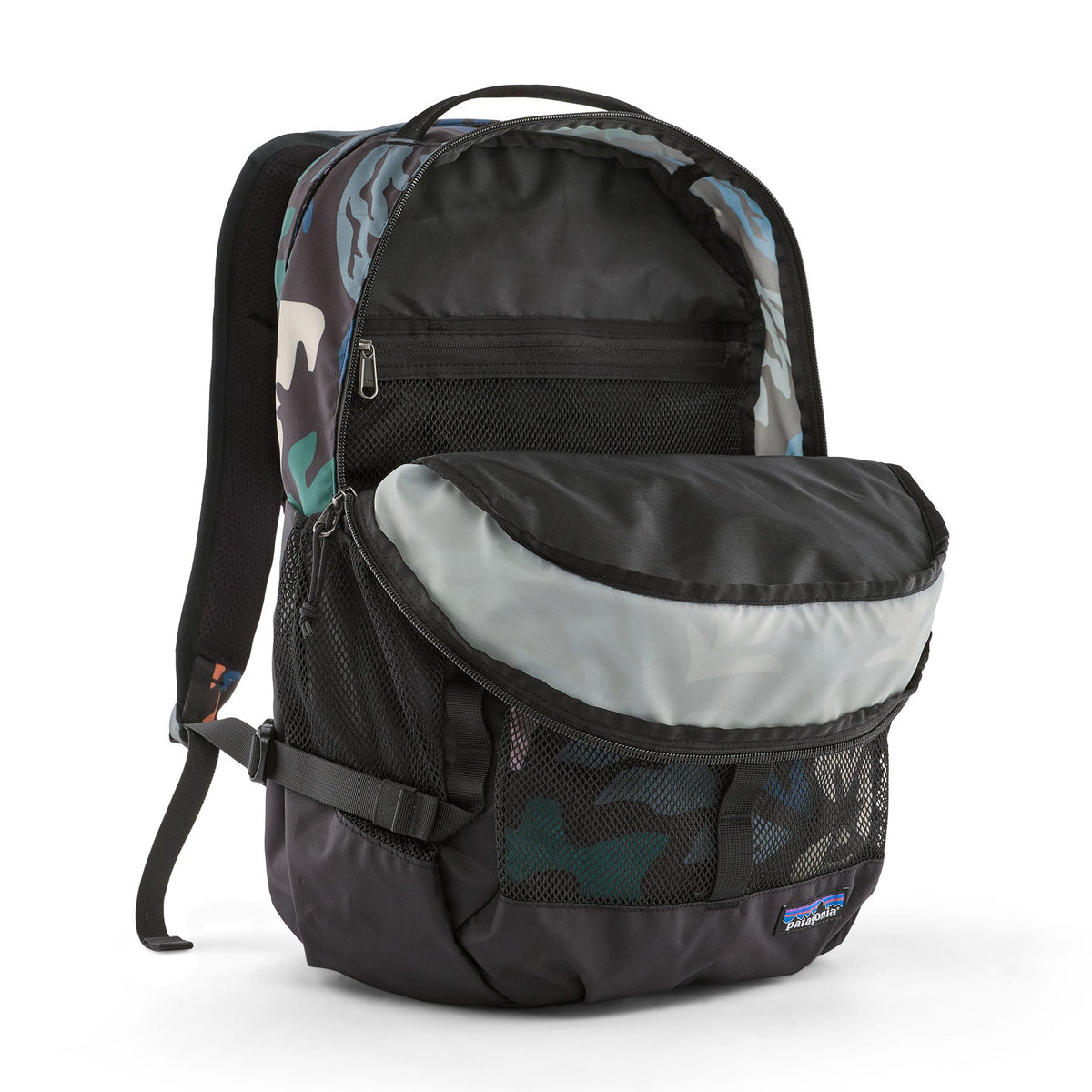 Patagonia Refugio Daypack 30L in Kaleido: Black — interior view
