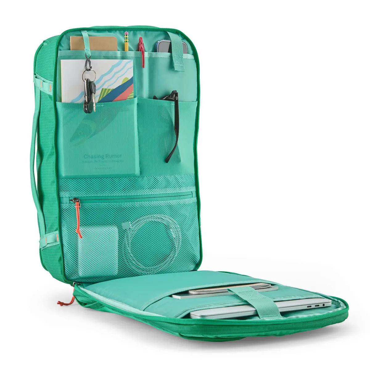 Patagonia Black Hole Mini MLC Pack 30L in Aqua Stone — interior view