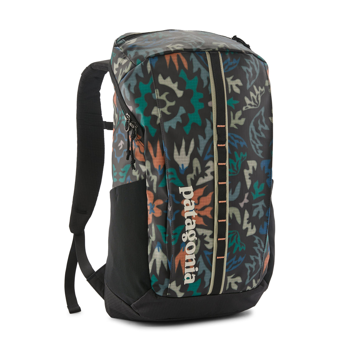 Patagonia Black Hole Pack 25L in Kaleido: Black — front view # color_Kaleido: Black