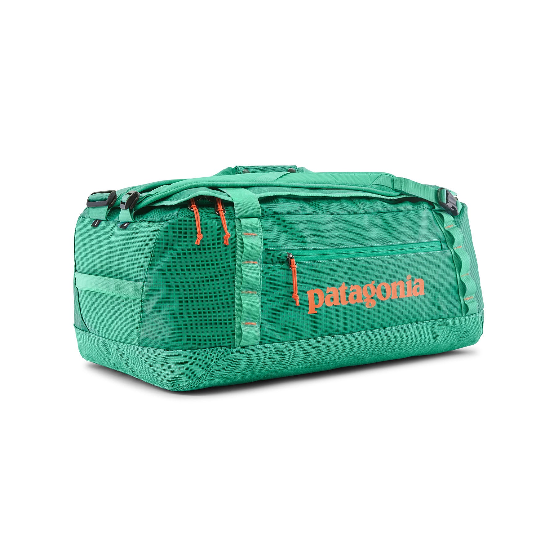 Patagonia Black Hole Duffel 55L in Aqua Stone — front view # color_Aqua Stone