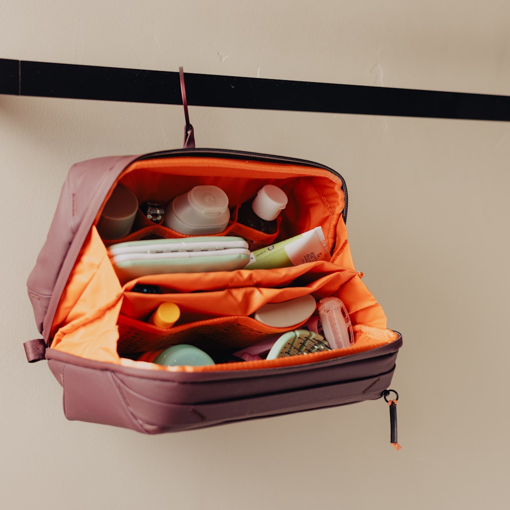 Peak Design Wash Pouch in Eclipse — lifestyle
