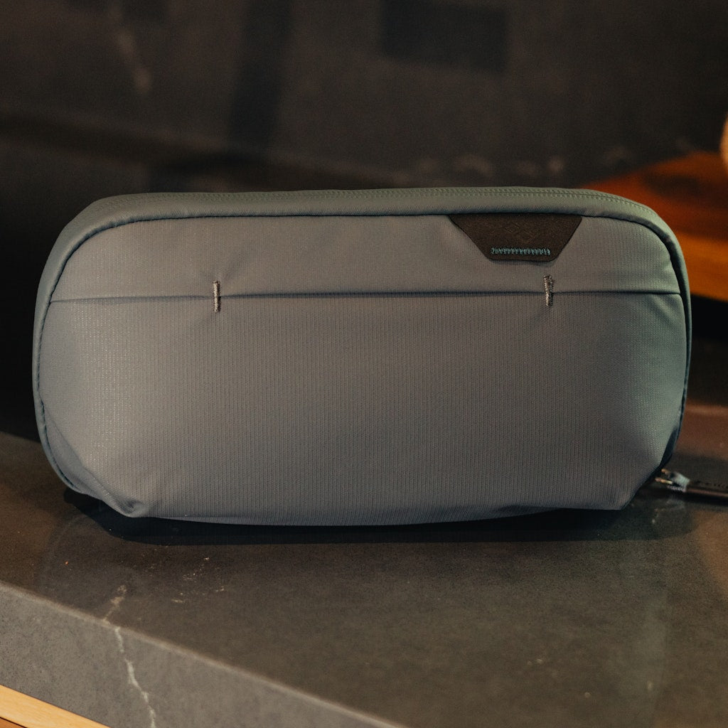 Peak Design Wash Pouch Small in Ocean — lifestyle 2 # color_Ocean