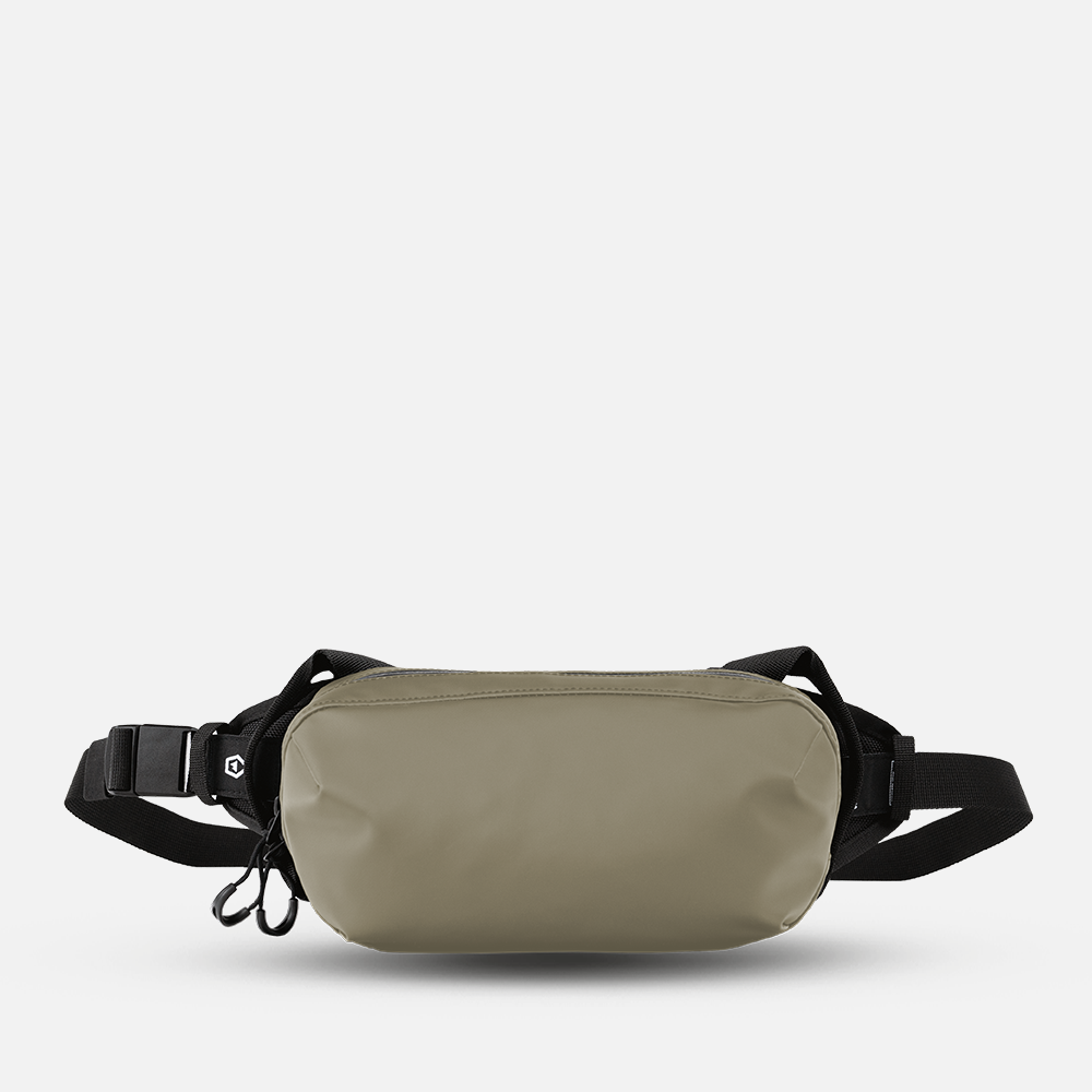 WANDRD D1 Fanny Pack in Yuma Tan — front view