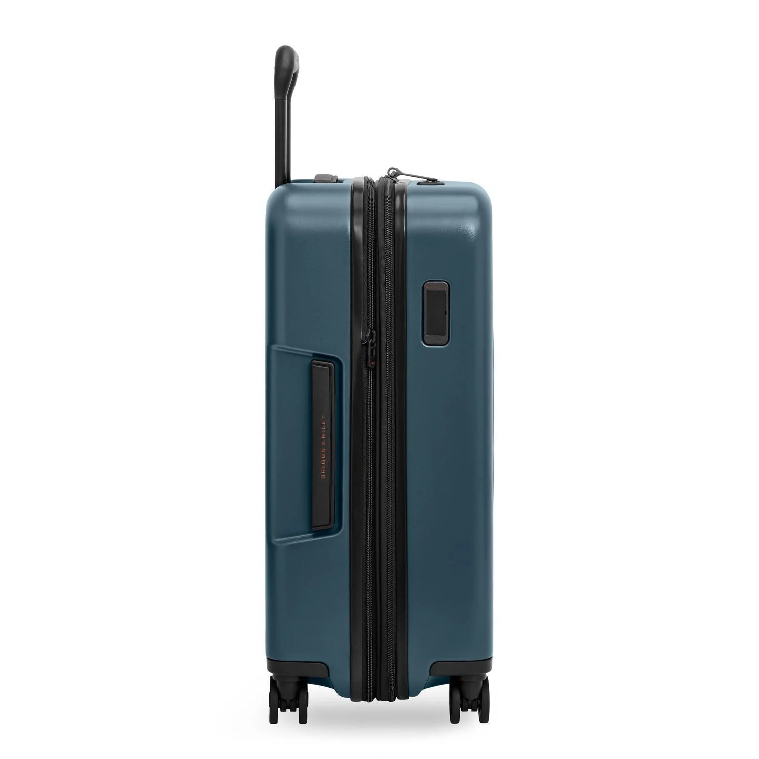 Briggs & Riley ZDX Essential 22" Hardside Carry-On Expandable Spinner in Ocean — side view 2 # color_Ocean
