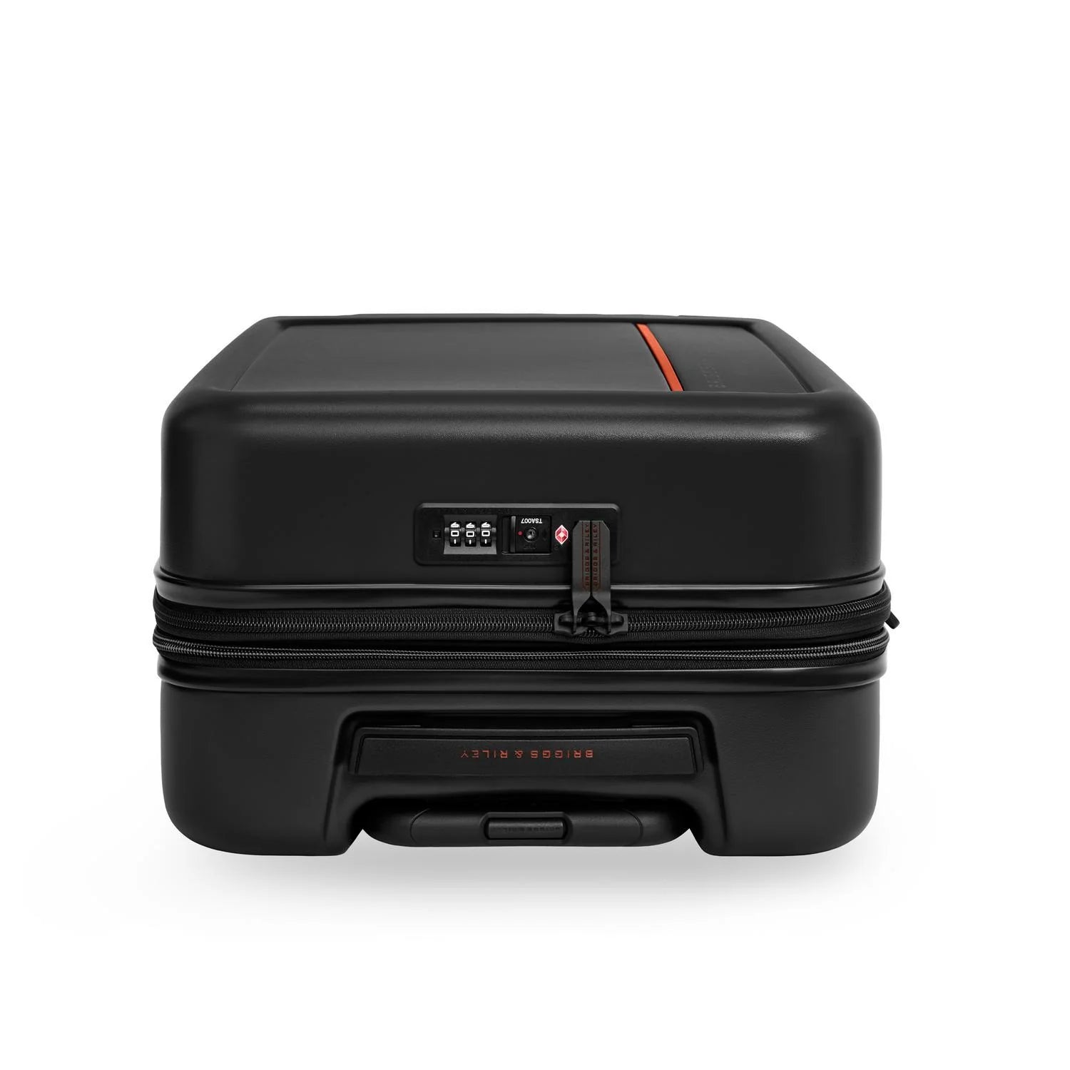 Briggs & Riley ZDX Essential 22" Hardside Carry-On Expandable Spinner in Black — top view # color_Black